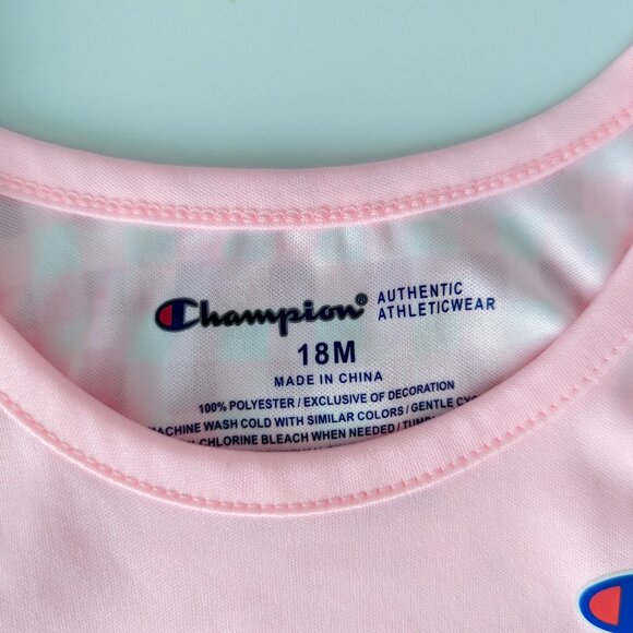 Pink checkered Champion set 18m GUC - Picture 5 of 8